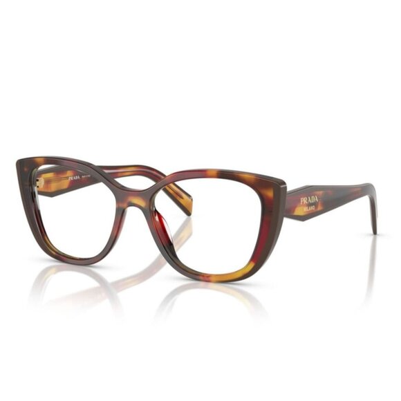 NEW PRADA HAVANA RED EYEGLASSES PRADA - Picture 1 of 3